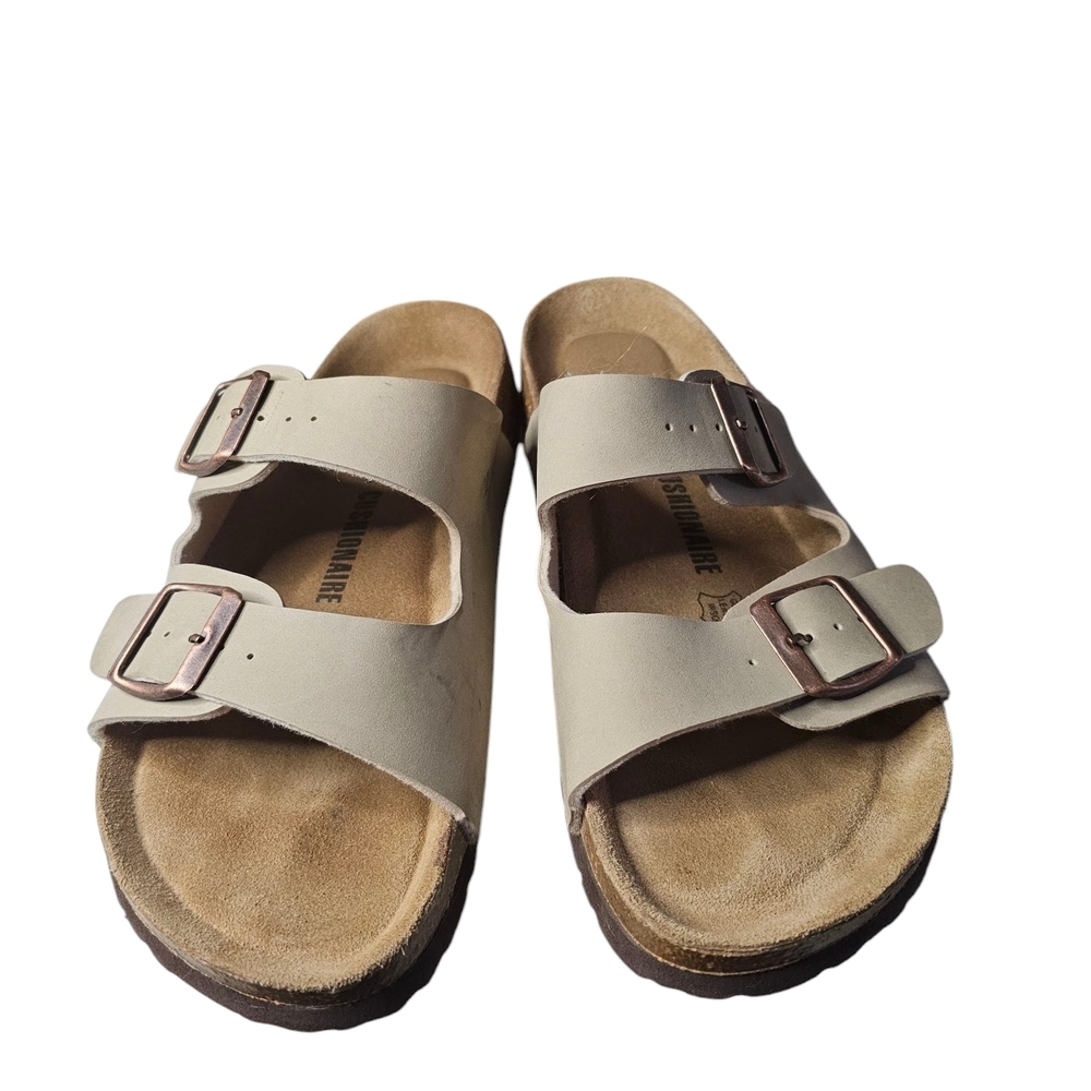 Cushionaire Beige Double Strap Sandals